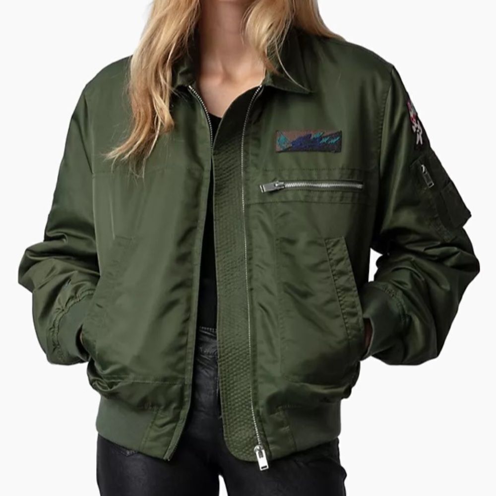 Zadig & Voltaire NEW Pristine condition 
Bolid Patch Nylon Bomber